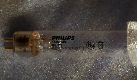 Лампа бактерицидная PHILLIPS TUV 6W/Т5, G-6, d=16, L=226,3
