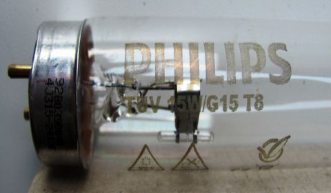 Лампа бактерицидная PHILLIPS TUV 15W, Ø26, L=451,6 мм