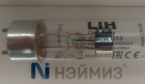 Лампа бактерицидная LIH ULC 30W G13 L=893 mm