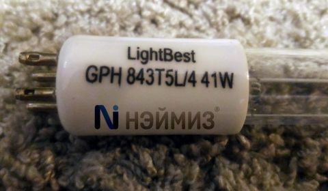 Ультрафиолетовая бактерицидная лампа GPH 843T5L/4 41W 0,425A LightBest